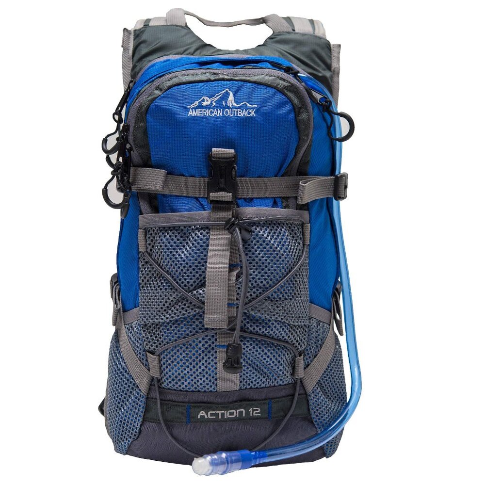 NEW American Outback 2L Hydration Hiking Backpack -Gray